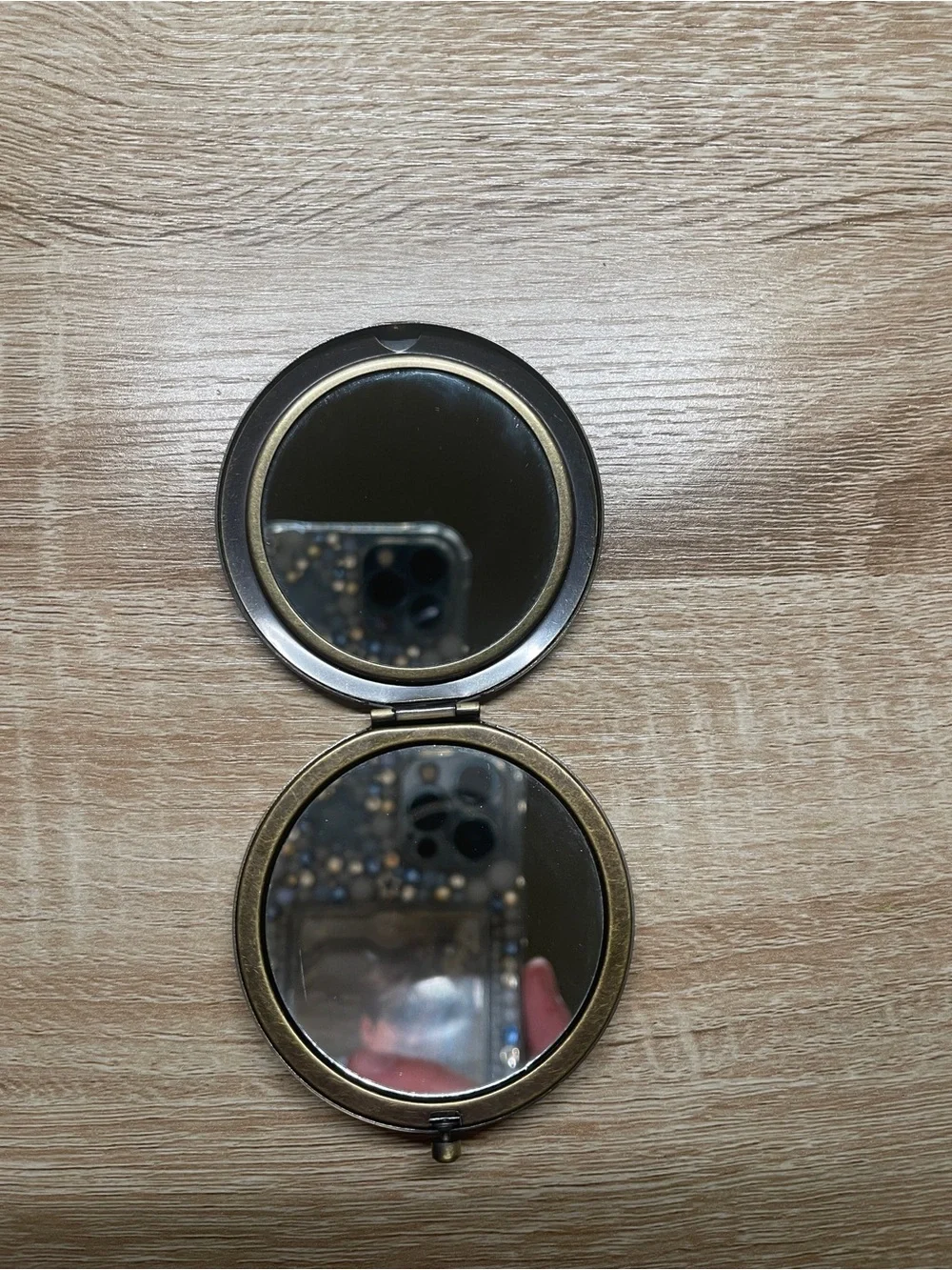 Vintage Rotary Phone Handheld Mirror